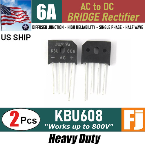 Kbu608 bridge rectifier - 2x,